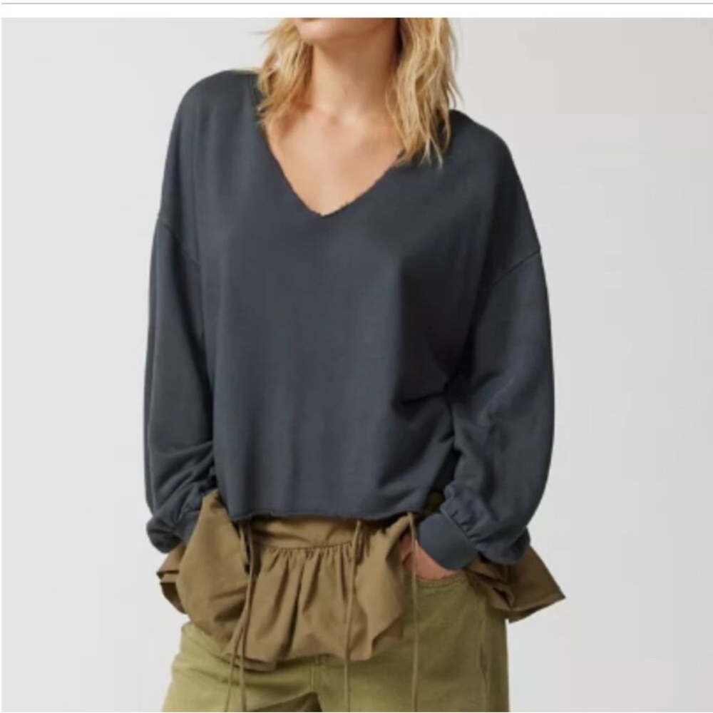 Dark Gray V-Neck Sweater